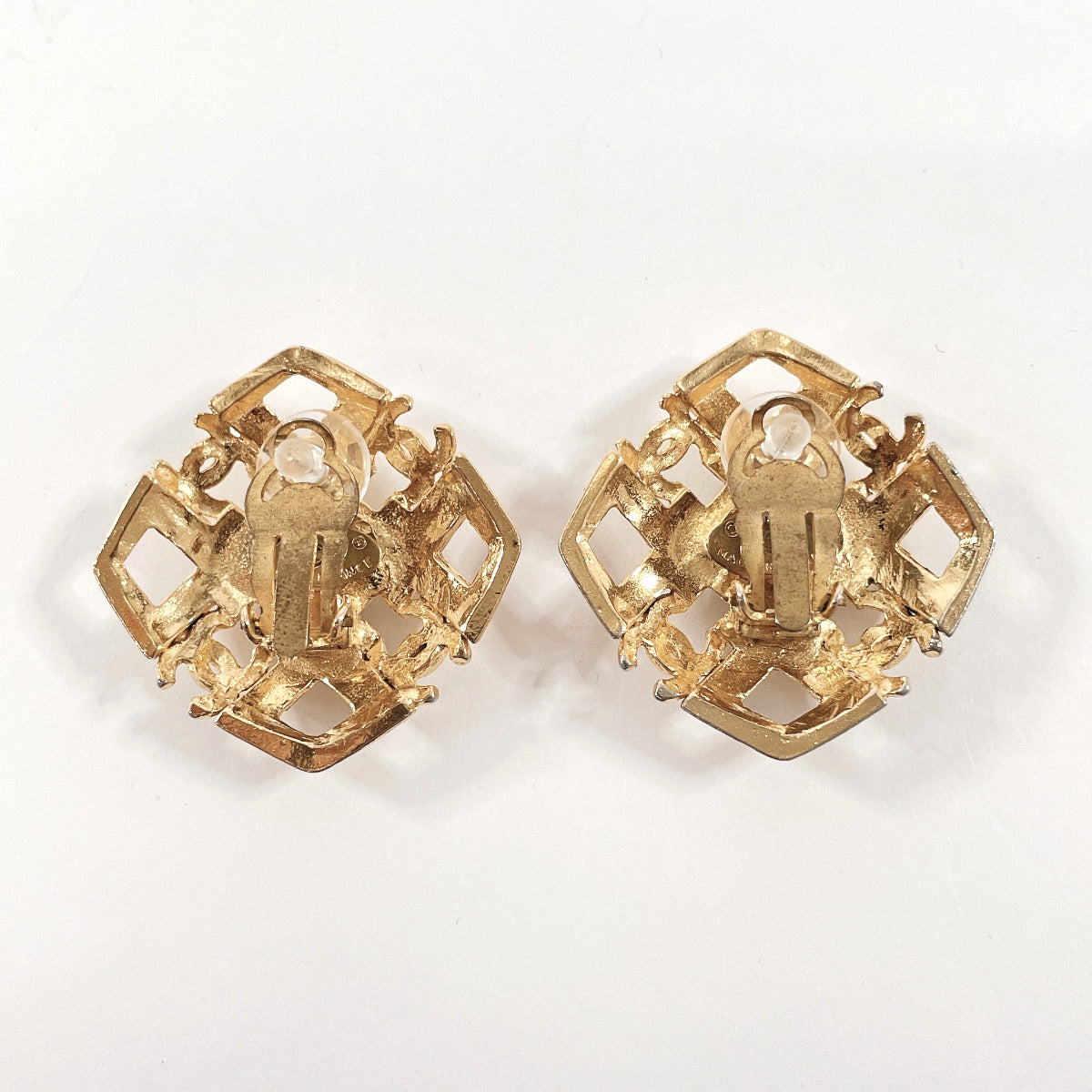 CHANEL Earring metal gold COCO Mark