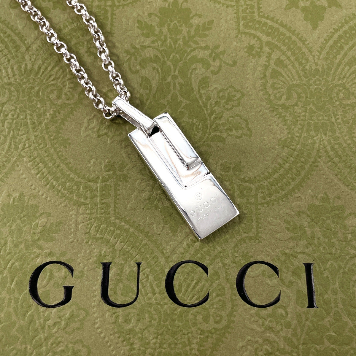 GUCCI Necklace Silver925 Silver plate unisex Used