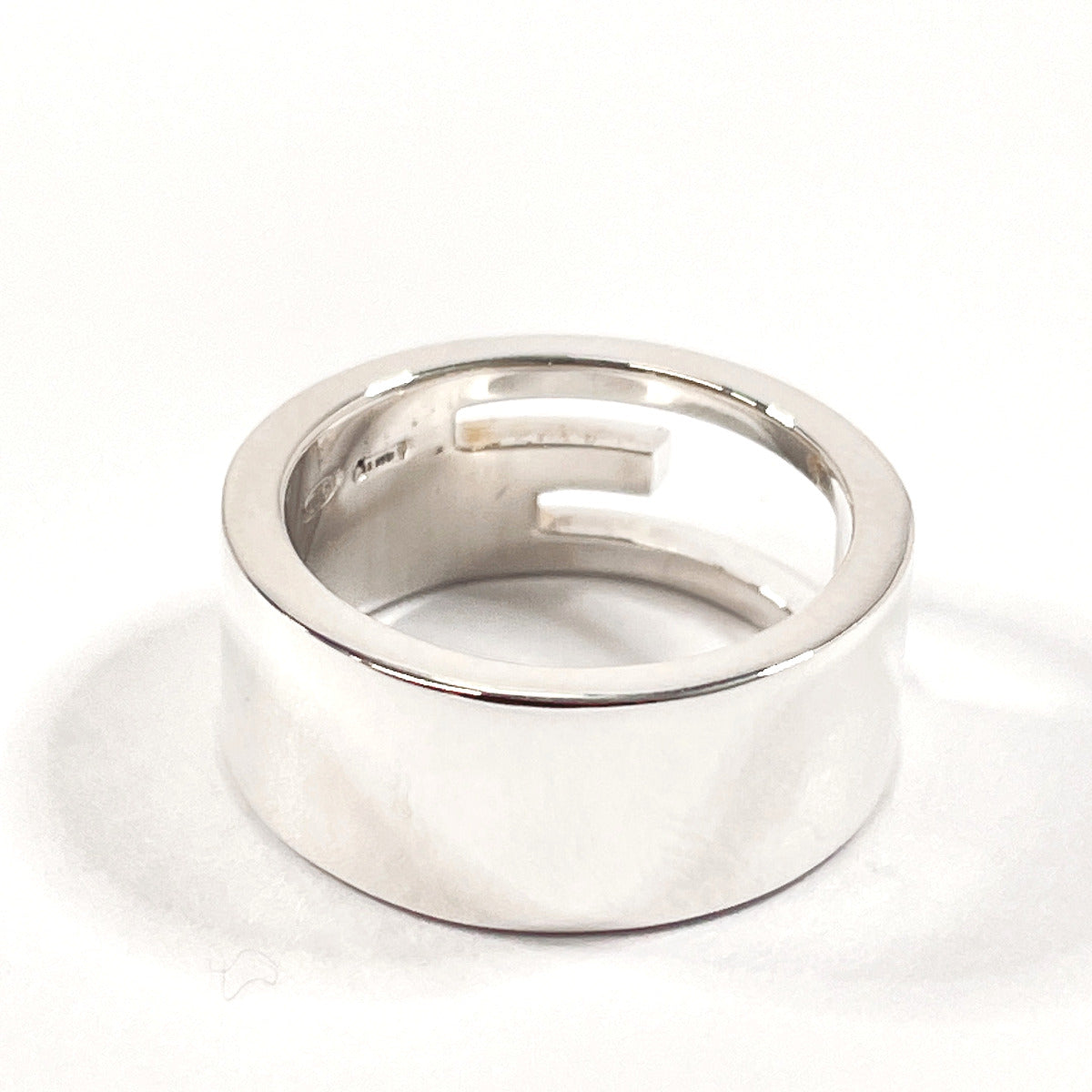 GUCCI Ring Silver925 Silver Branded Cutout G Women Used