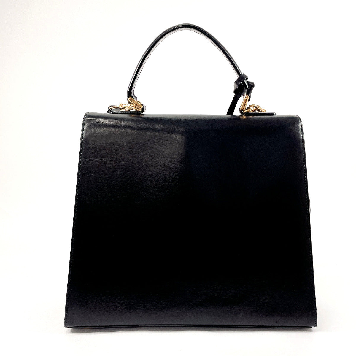 GUCCI Handbag 000/256/0192 leather black 2WAY Old Gucci Women Used