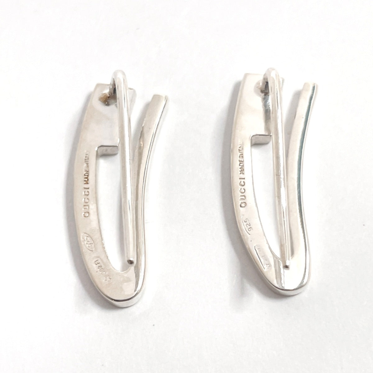 GUCCI Pierce Silver925 Silver G logo Women Used