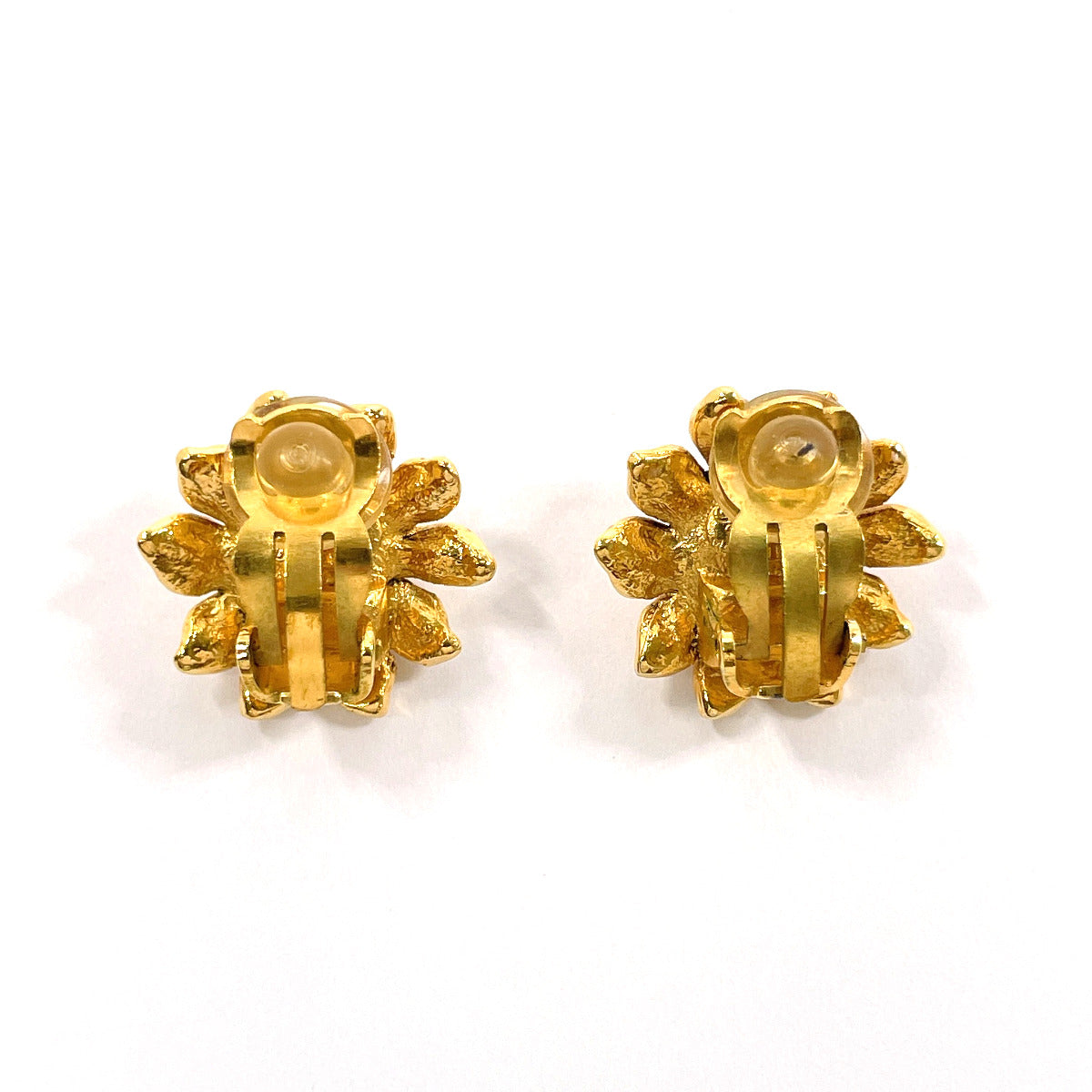 CHANEL Earring Metal, Faux Pearl gold flour Women Used