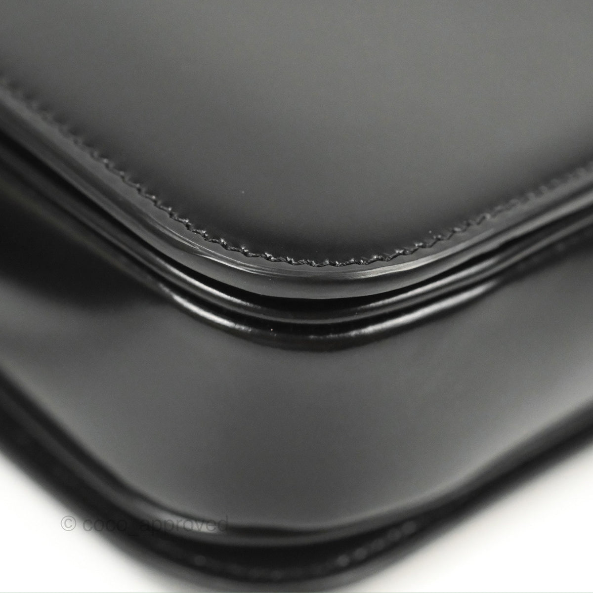Celine Medium Triomphe Black Shiny Calfskin