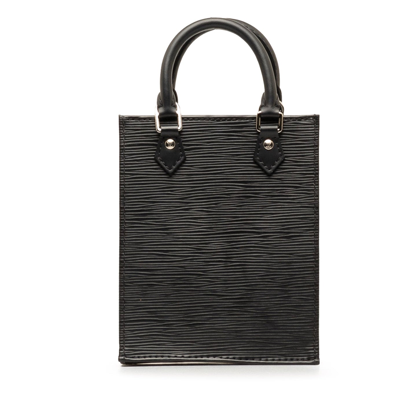 Black Louis Vuitton Epi Petit Sac Plat Satchel