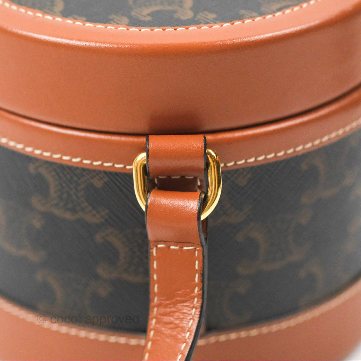 Celine Small Tambour Triomphe Canvas