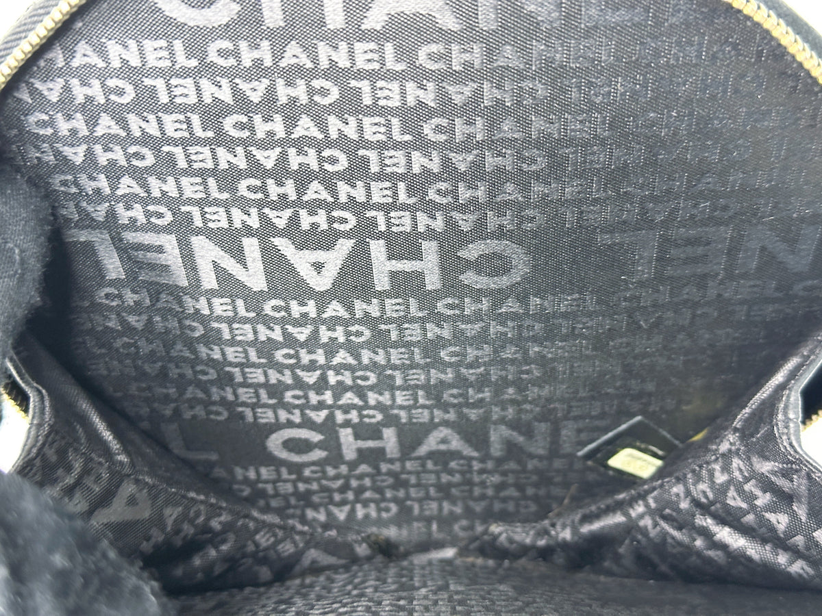 Chanel Record Chain Bag in Patent Leather Black Red 8954 holo
