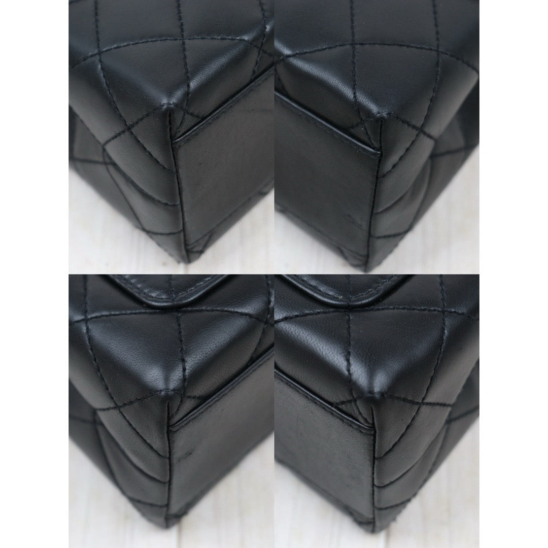 Very Good ( Rank A)｜CHANEL Lamb Skin COCO Hand bag Small Black  Made In 1997-1999 Year｜S25033006