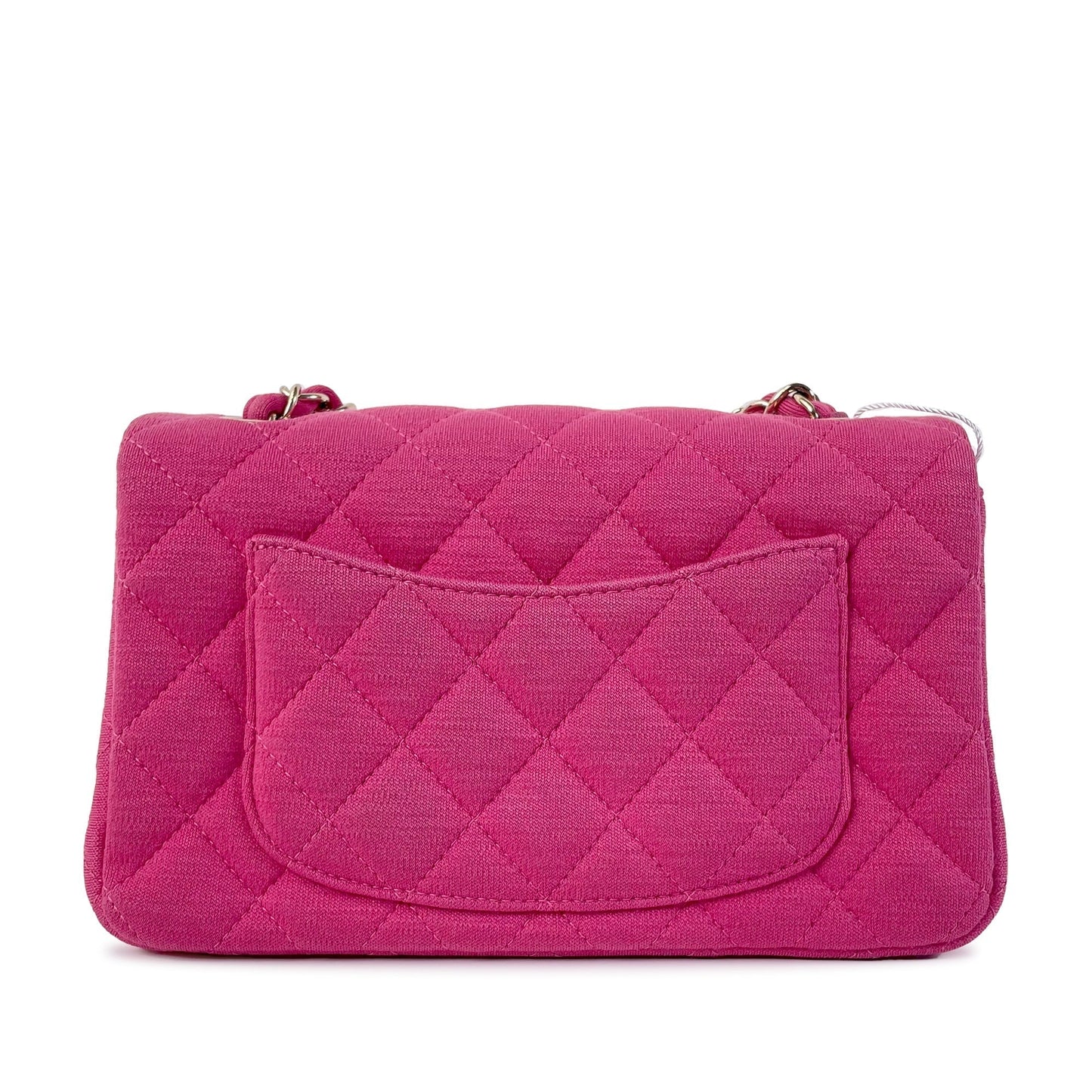 CHANEL Mini Classic Jersey Single Flap Crossbody Bag
