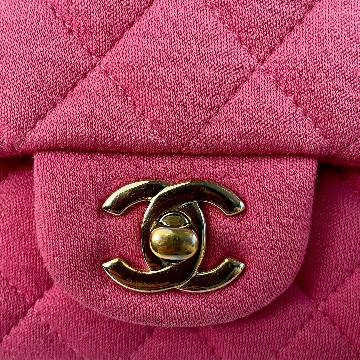 CHANEL Mini Classic Jersey Single Flap Crossbody Bag
