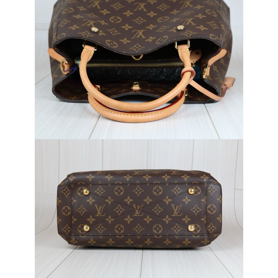 Rank A｜LV Monogram Montaigne Medium Hand Bag Shoulder Bag｜X24092301