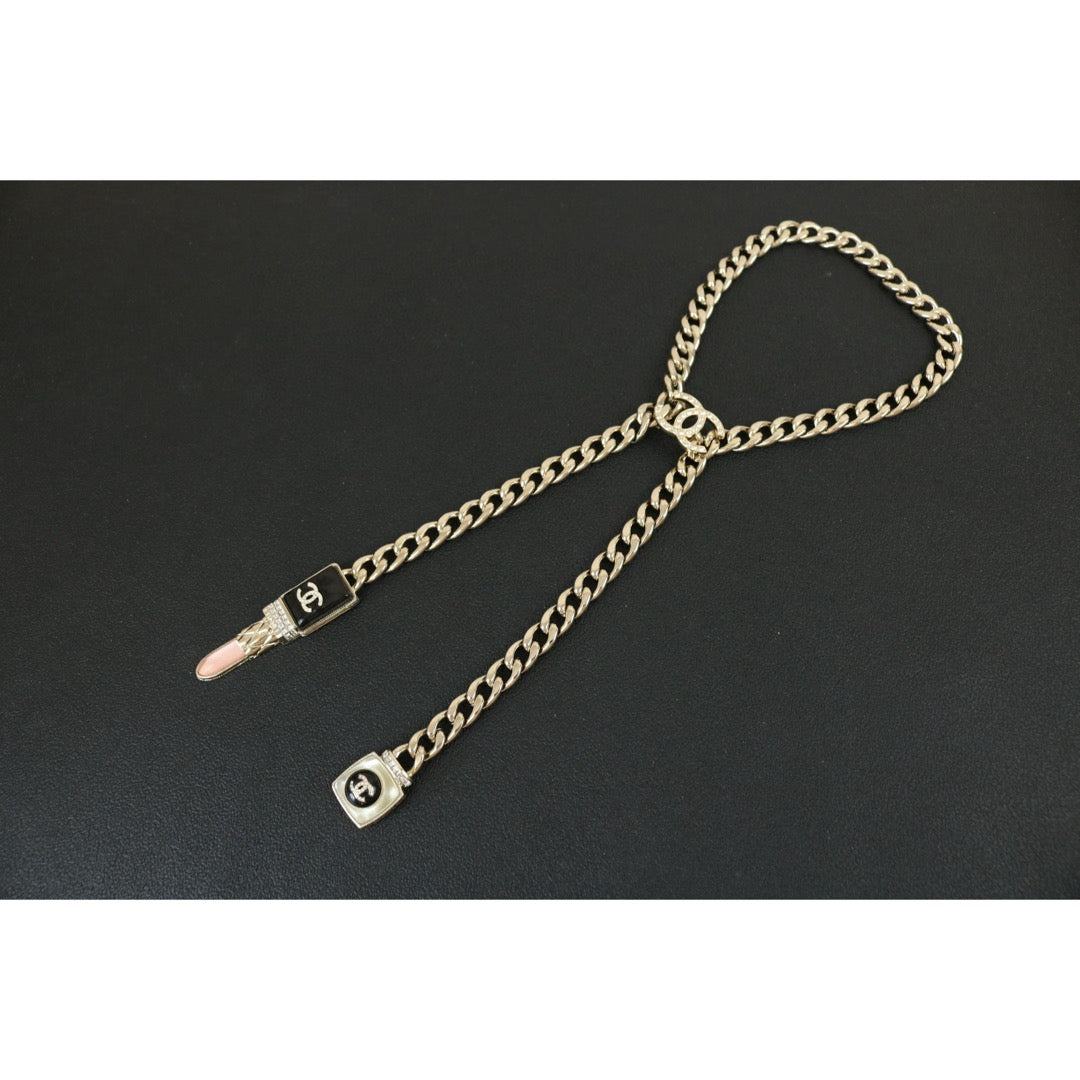 Excellent（Rank SA）｜ CHANEL Coco Markar  Rhinestone Lipstick With Perfume bottle  Necklace｜X25012307