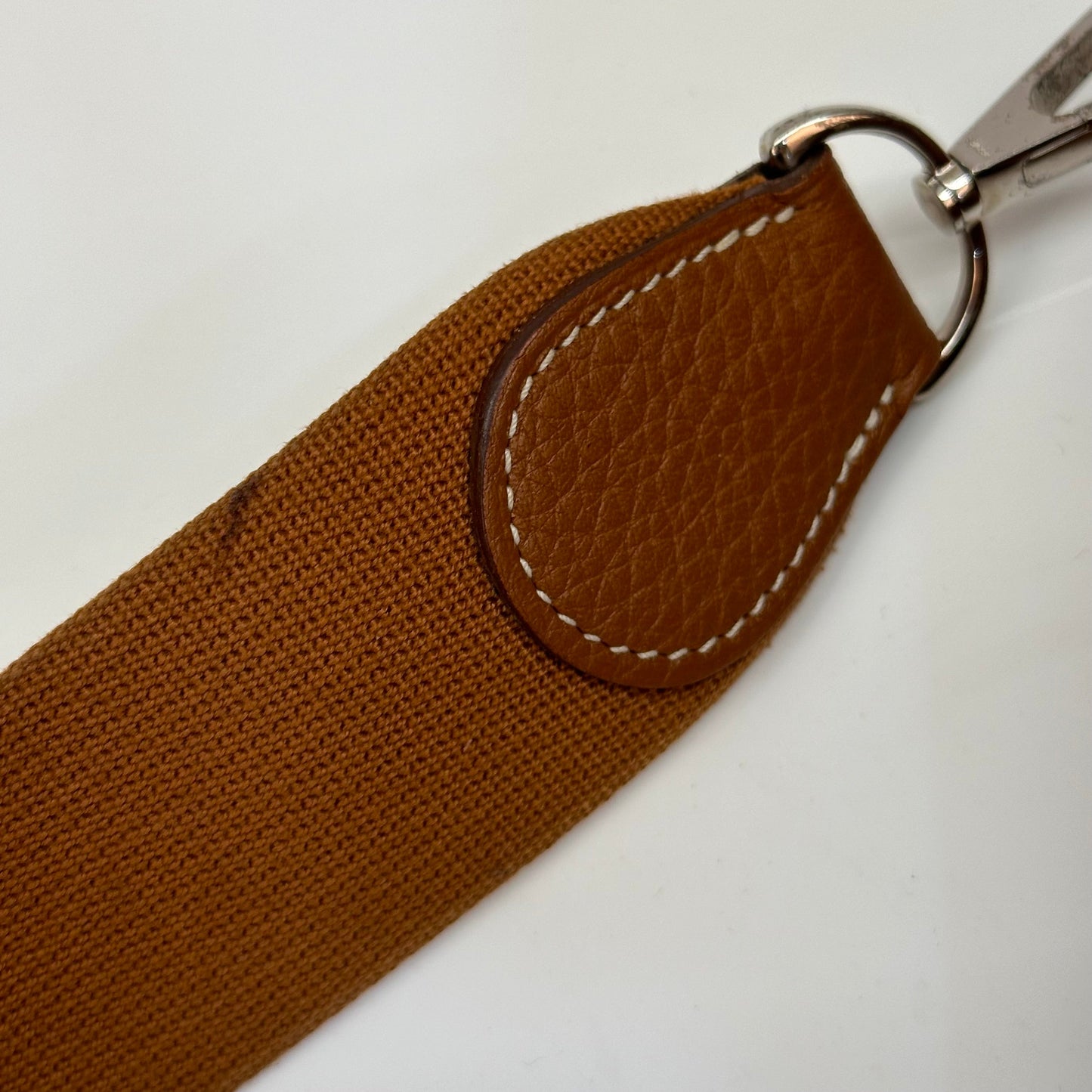 Hermes Evelyne II PM Tan Silver Hardware Bag