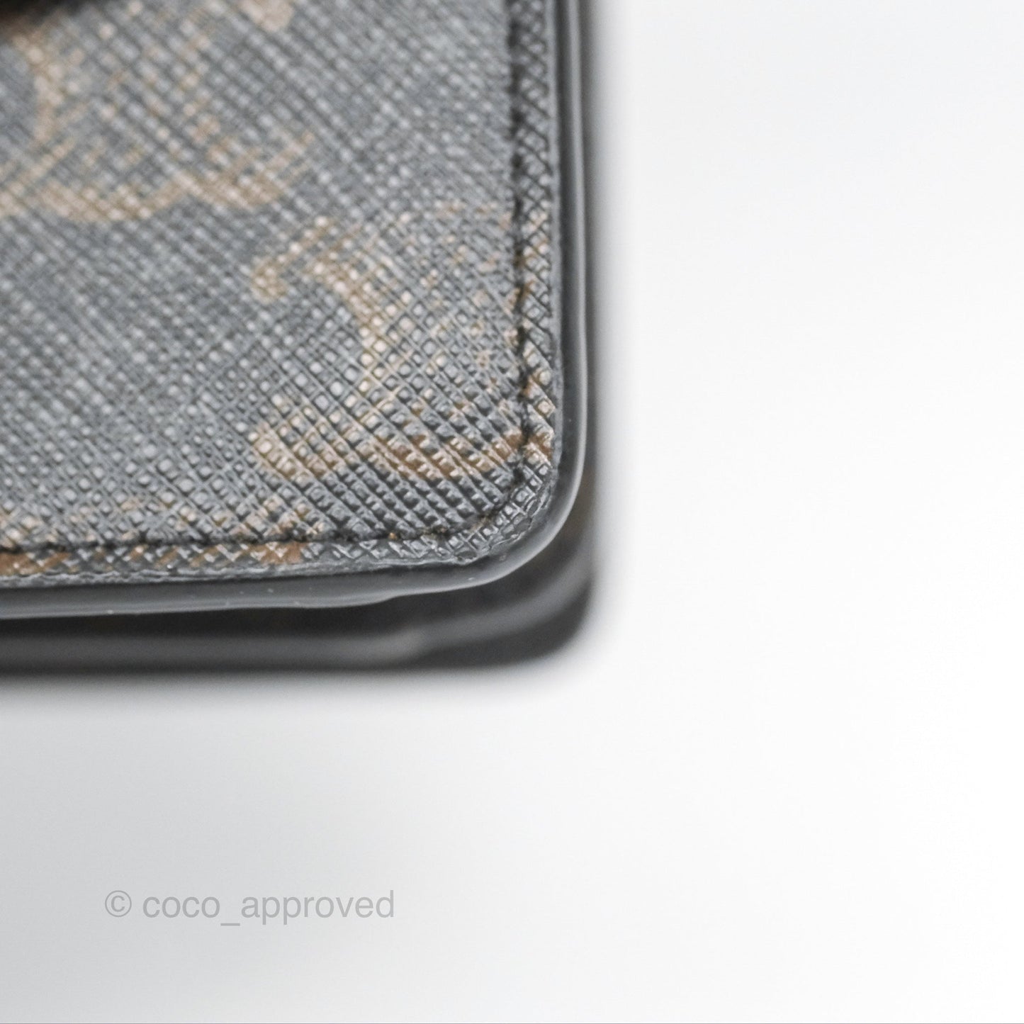 Celine Wallet On Strap Triomphe Canvas Tan Lambskin