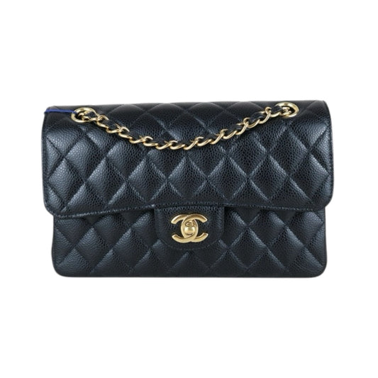 Excellent（Rank SA）｜CHANEL Caviar Skin Matrasse Double Flap 23 Shoulder Bag Black Made In 2020 Year｜S25031402