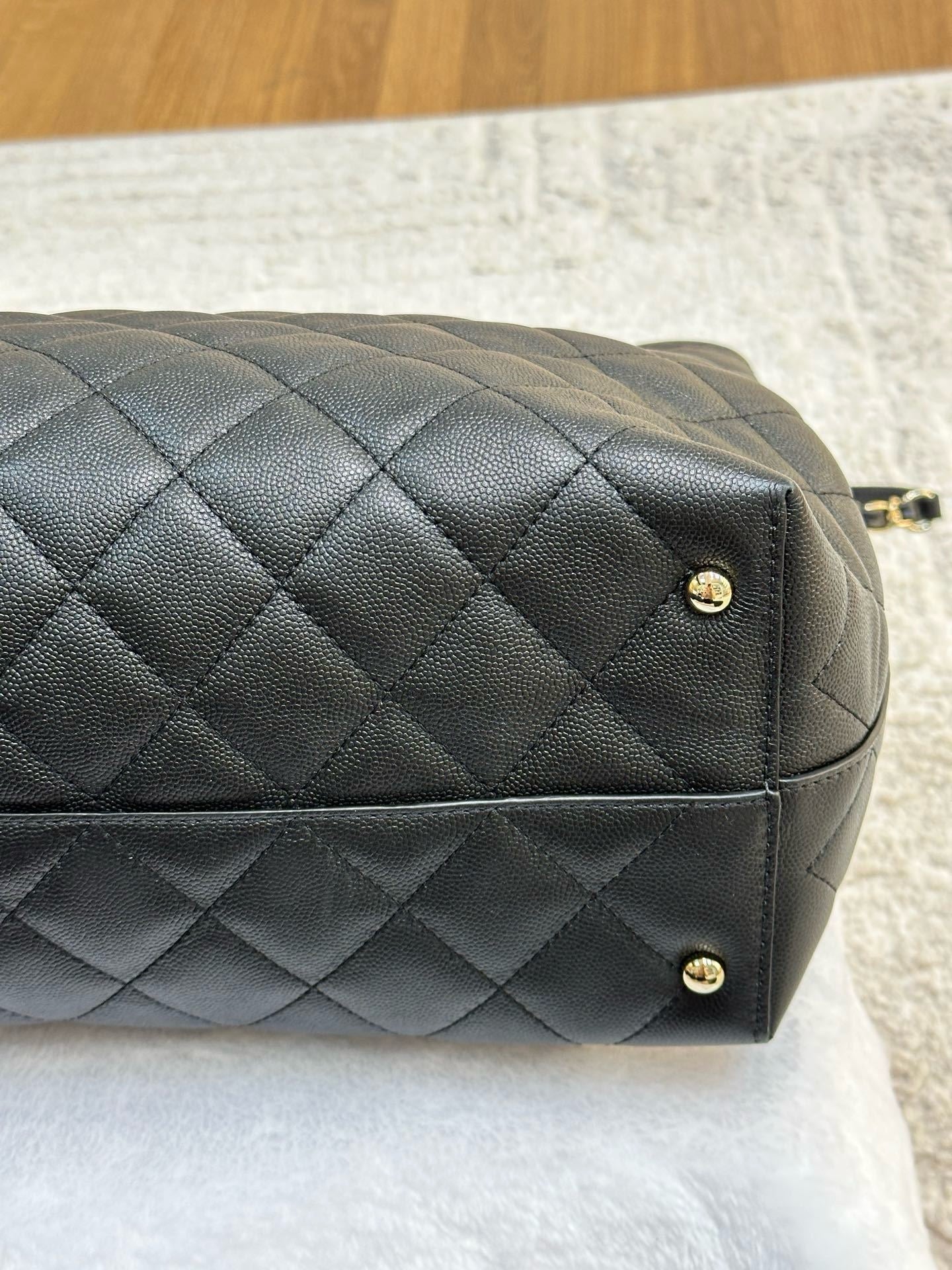 Chanel Medium Classic CC Shopping Tote Quilted Calfskin