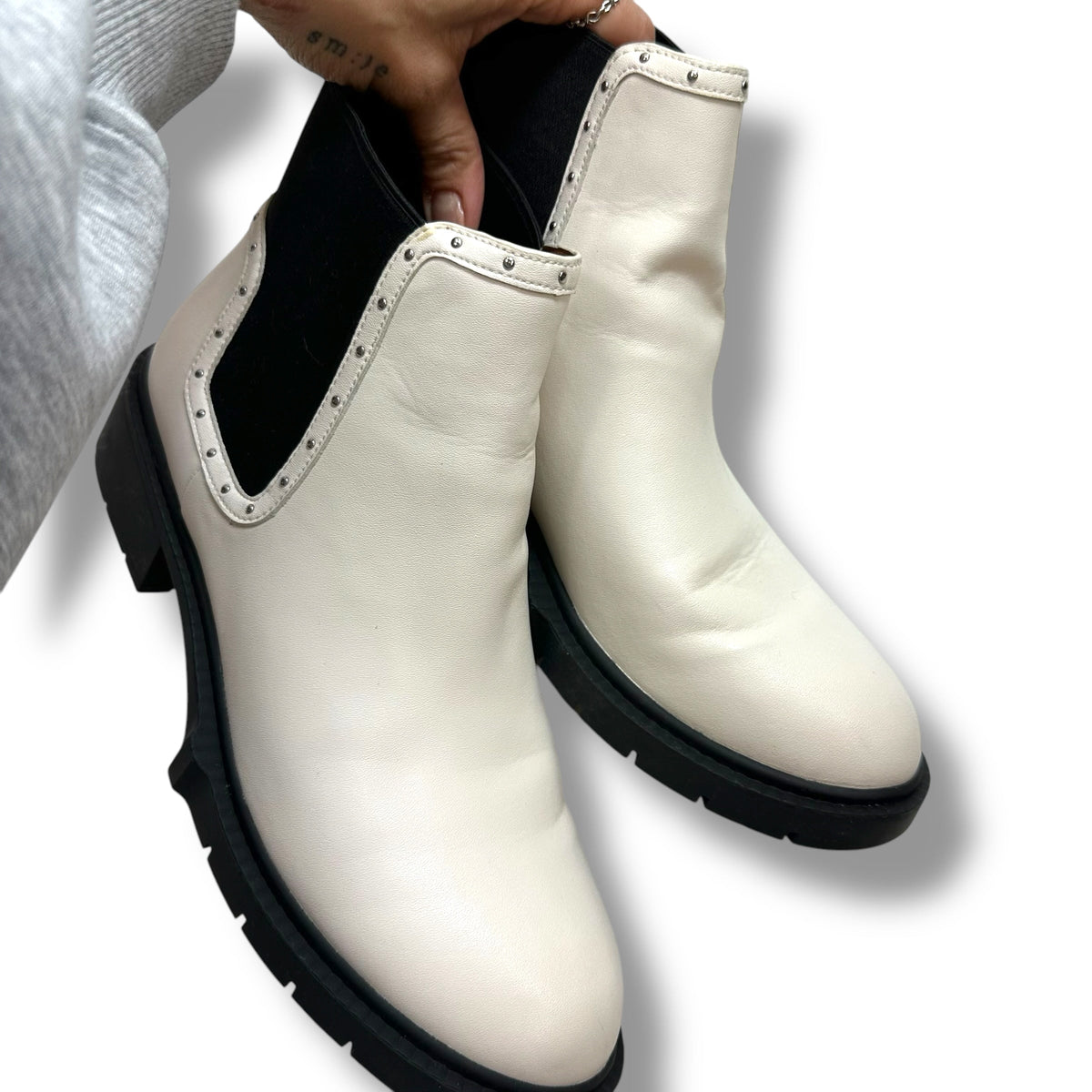 Boots Designer By Coach In White, Size: 11