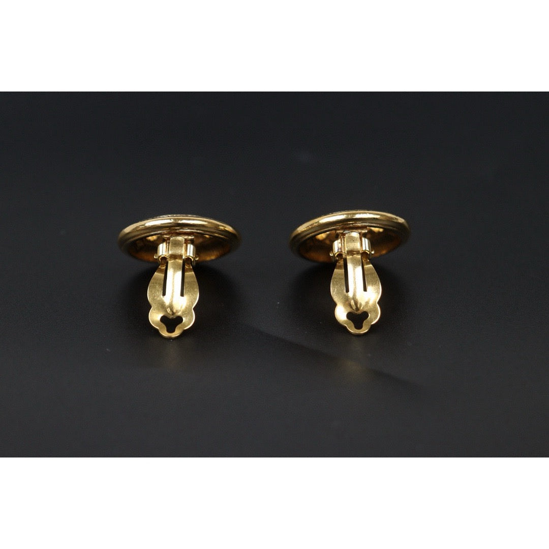 Very Good ( Rank A) ｜CHANEL Coco Mark Gold 24 Plated Earrings ｜S24112502