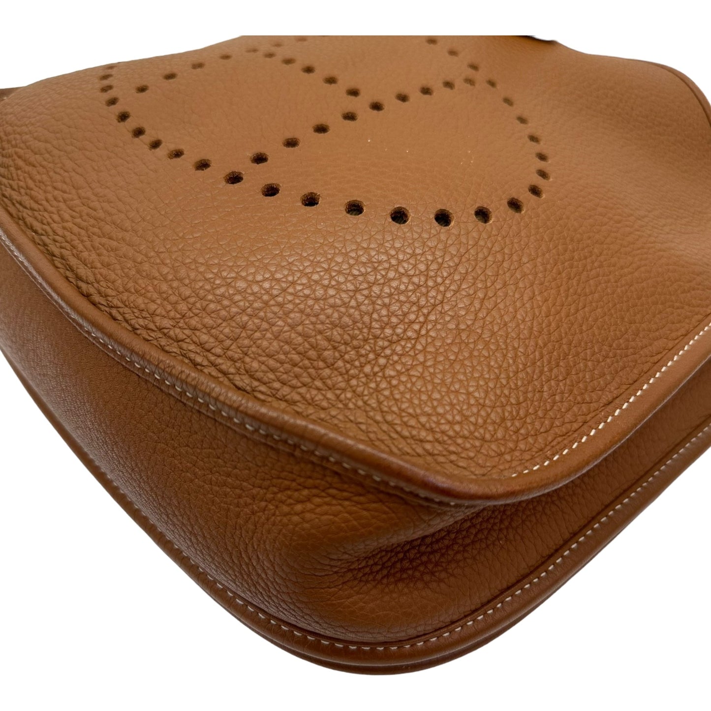Hermes Evelyne II PM Tan Silver Hardware Bag