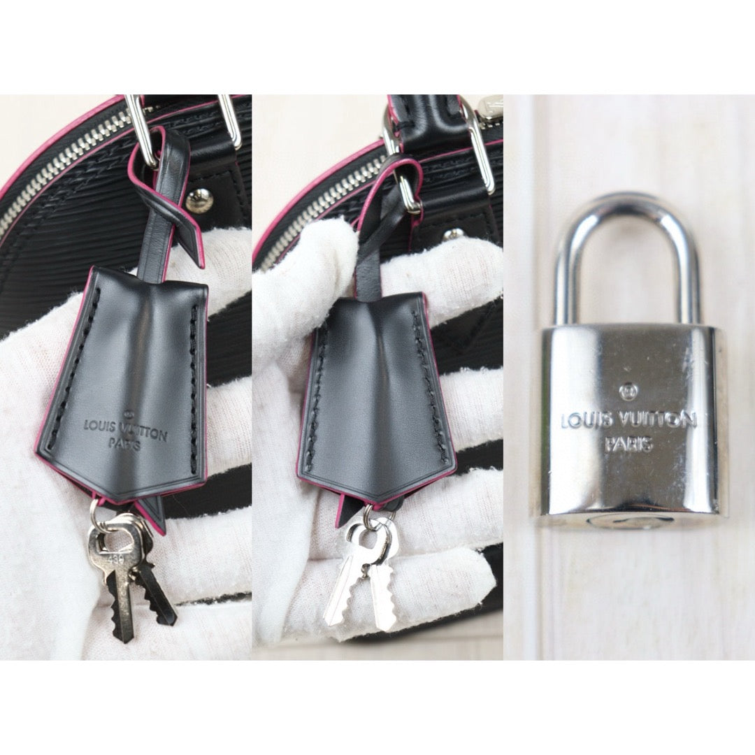 Very Good ( Rank A)｜LV Epi Alma BB HandBag Shoulder Bag Black｜25031807