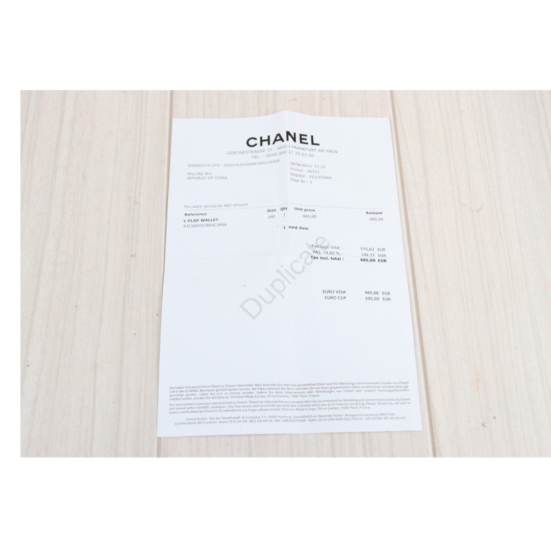 Rank A ｜CHANEL Caviar Skin Black Long Wallet Made In 2019-2020 Year｜S23120203