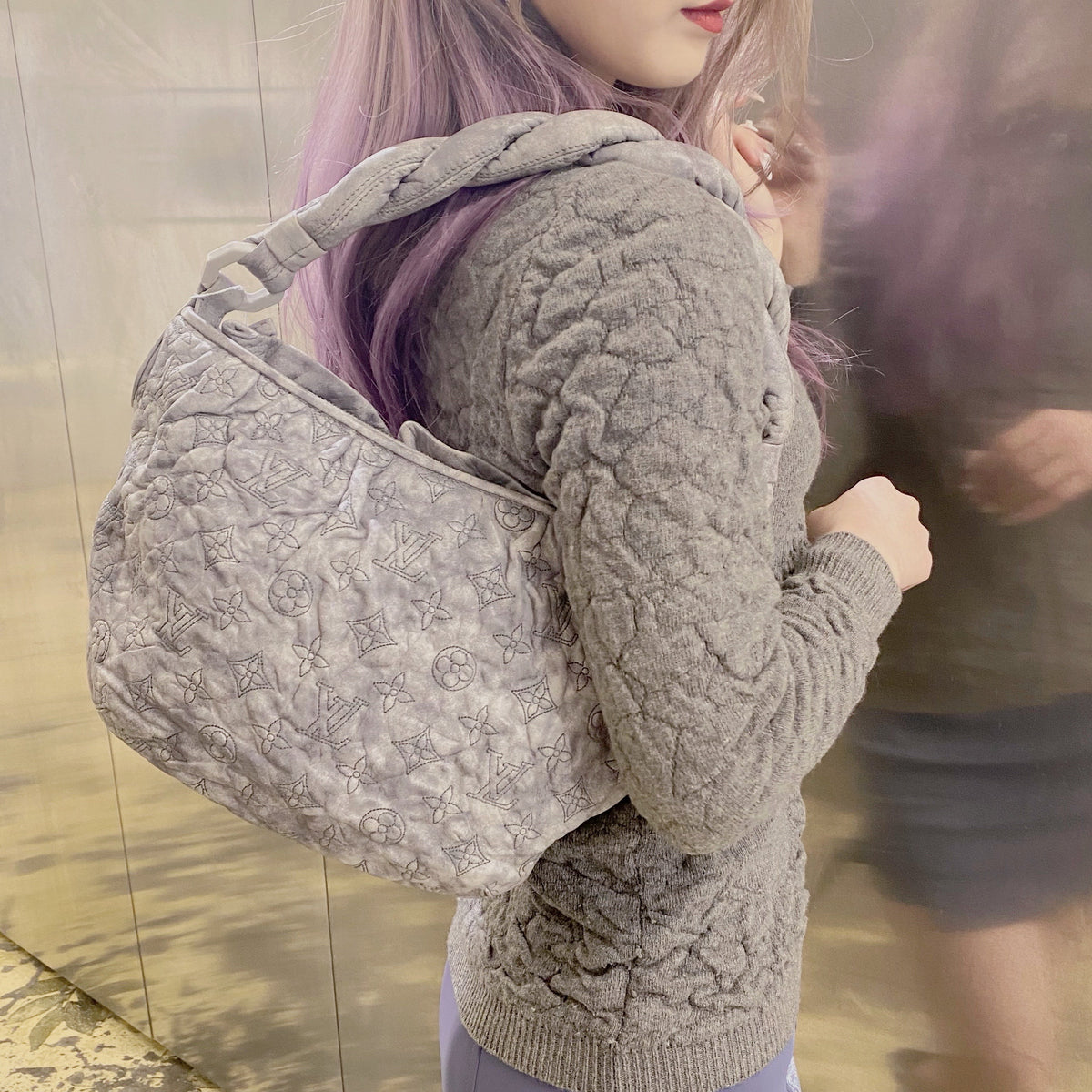 Louis Vuitton Olympe Limited Edition Gris Perle Monogram Nimbus GM