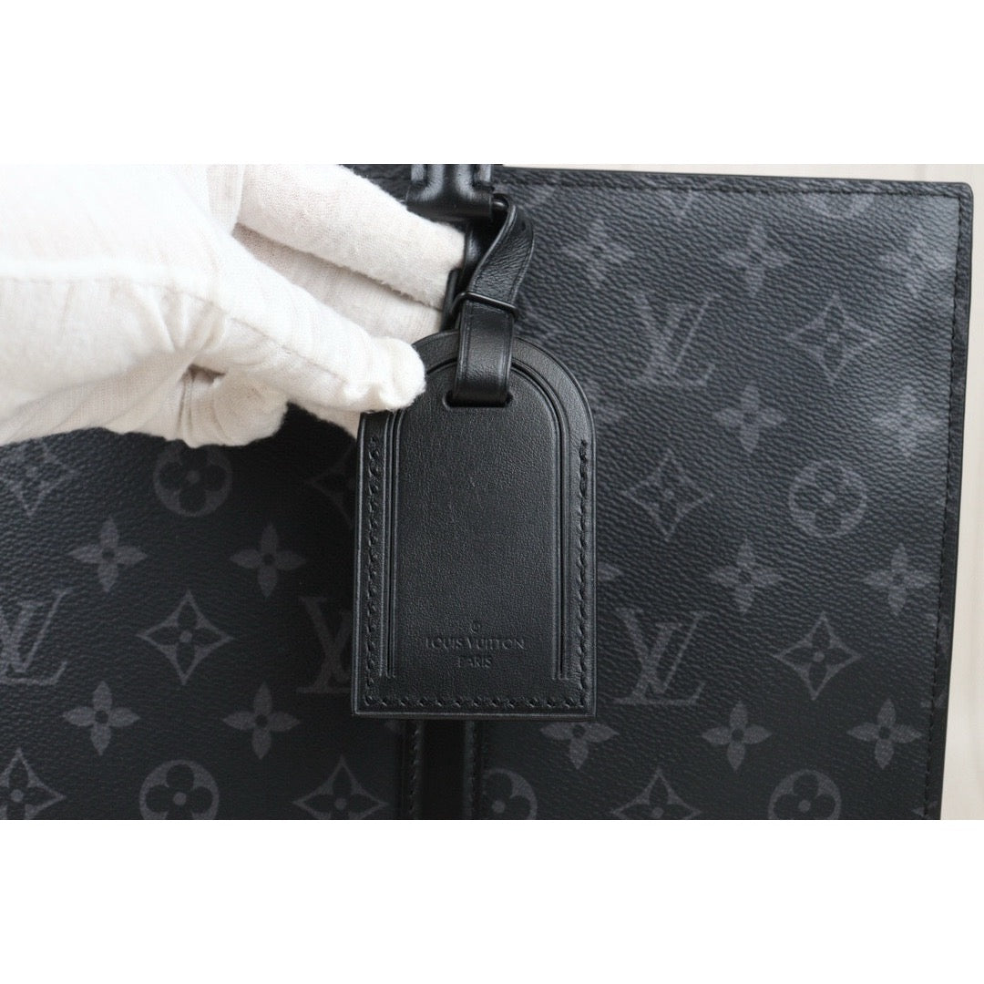 Rank AB｜ LV Monogram Eclipse Suckpura Horizontal Zip Business Bag Black｜Y24080204