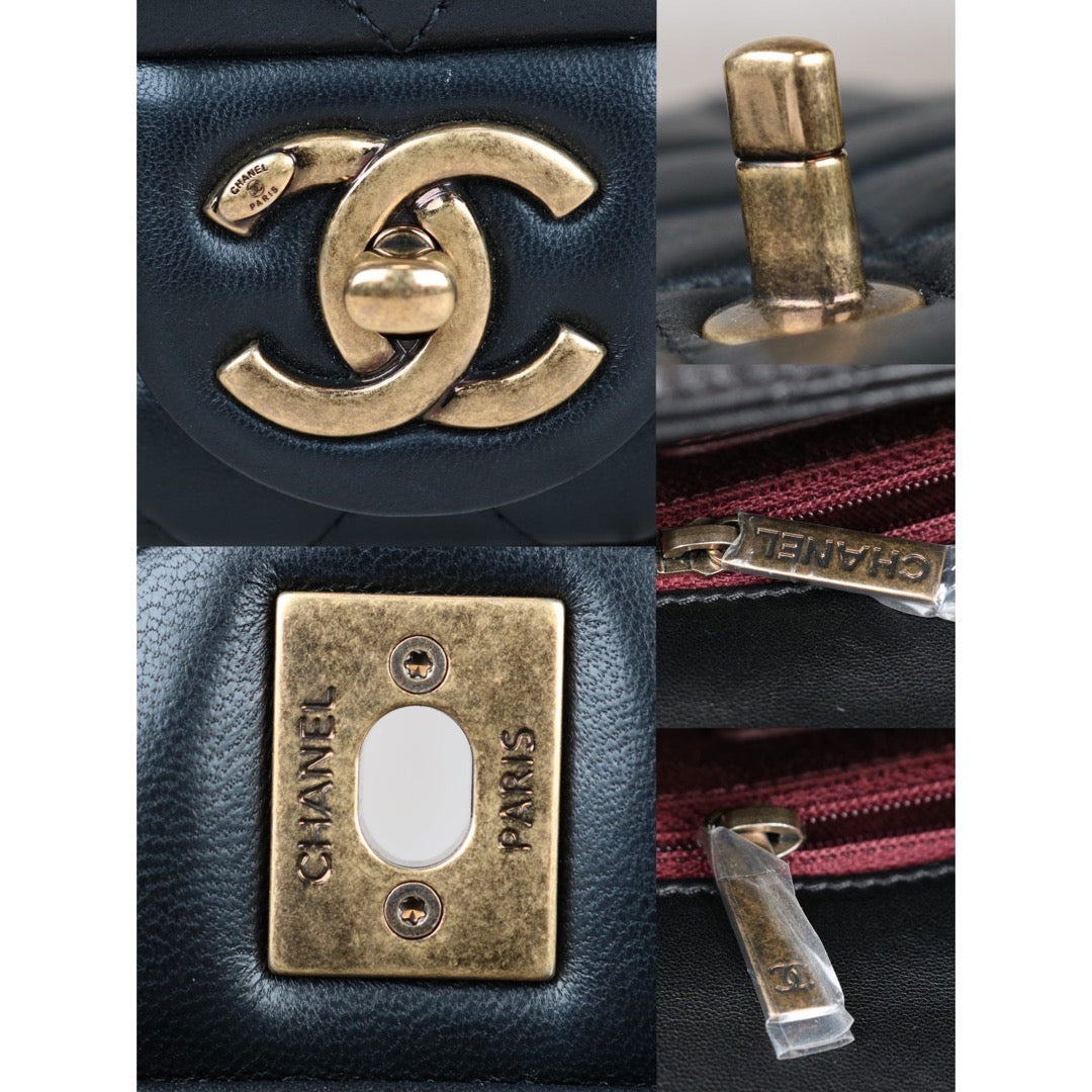 Very Good ( Rank A)｜ CHANEL Matrasse Lamb Skin Single  Flap Bag Made in 2014-2015Year｜S24071002
