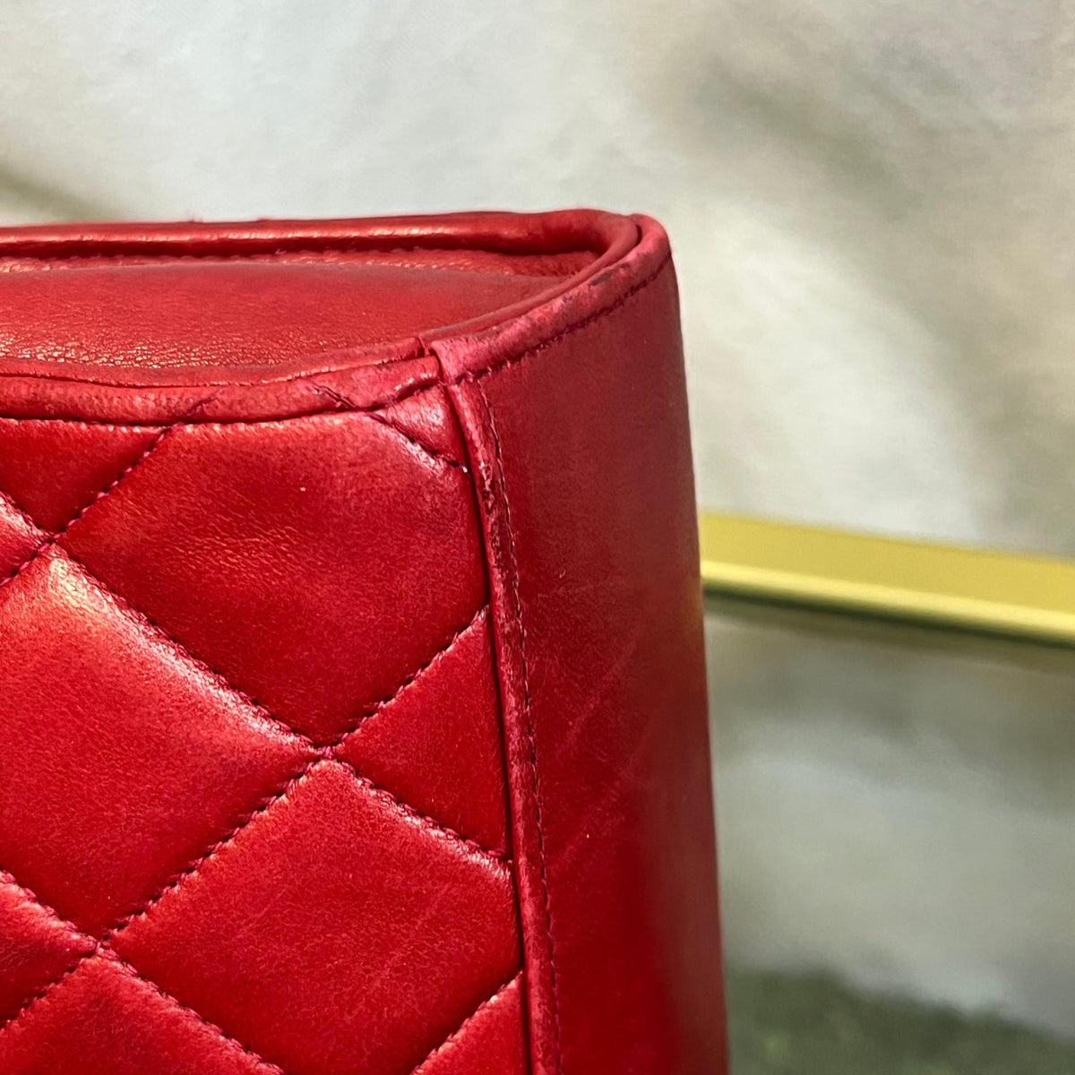 CHANEL Vintage Quilted Envelope Flap Bag