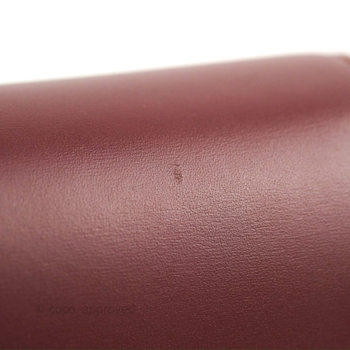 Celine Medium Classic Box Flap Burgundy Calfskin
