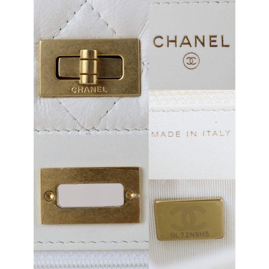 Good ( Rank AB)｜CHANEL 2.55  Aged Calfskin White Shoulder Bag  ｜R24111202