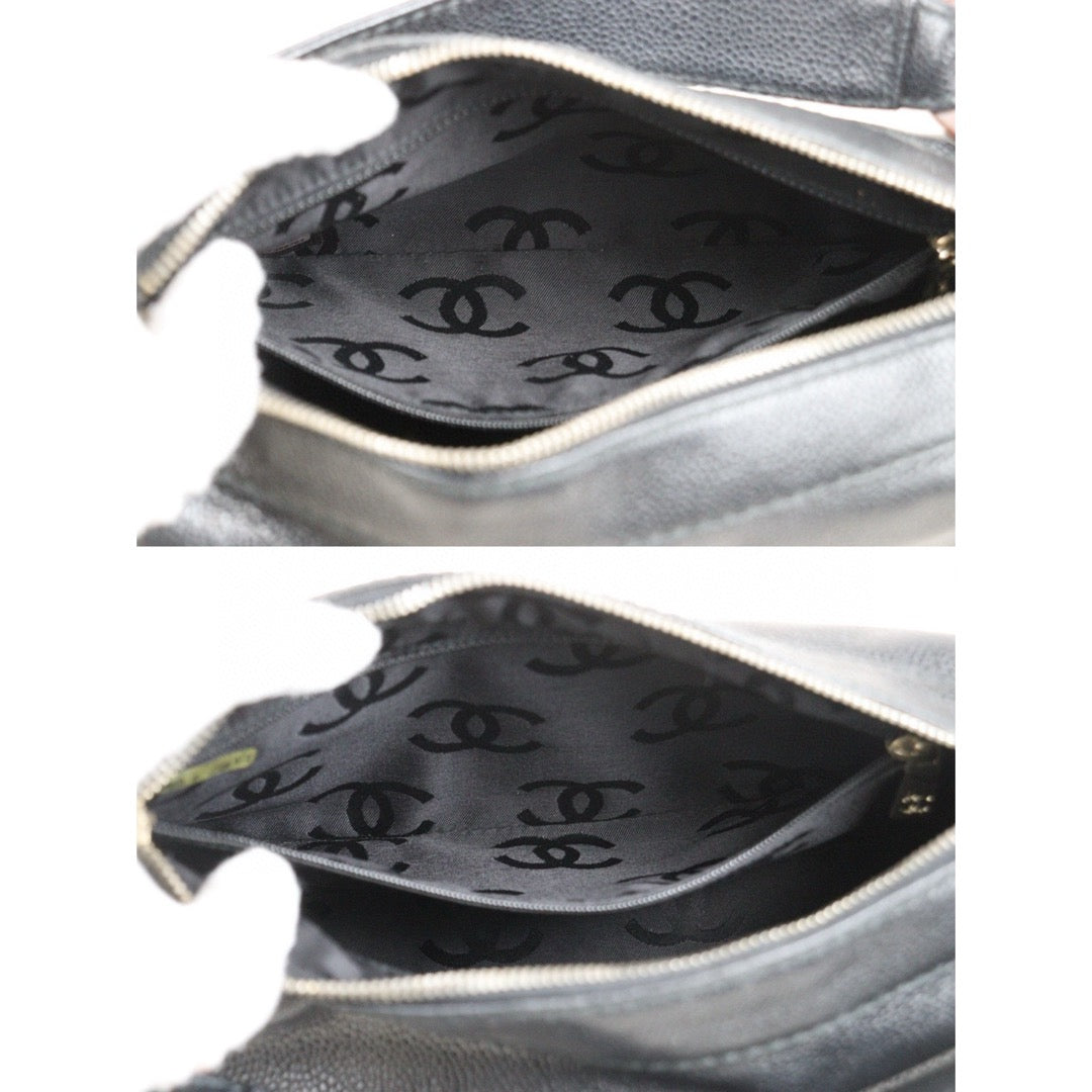 Good ( Rank AB)｜ CHANEL Caviar Skin Leather Calf Leather Shoulder Bag Made In 2002～2003Year｜25030614