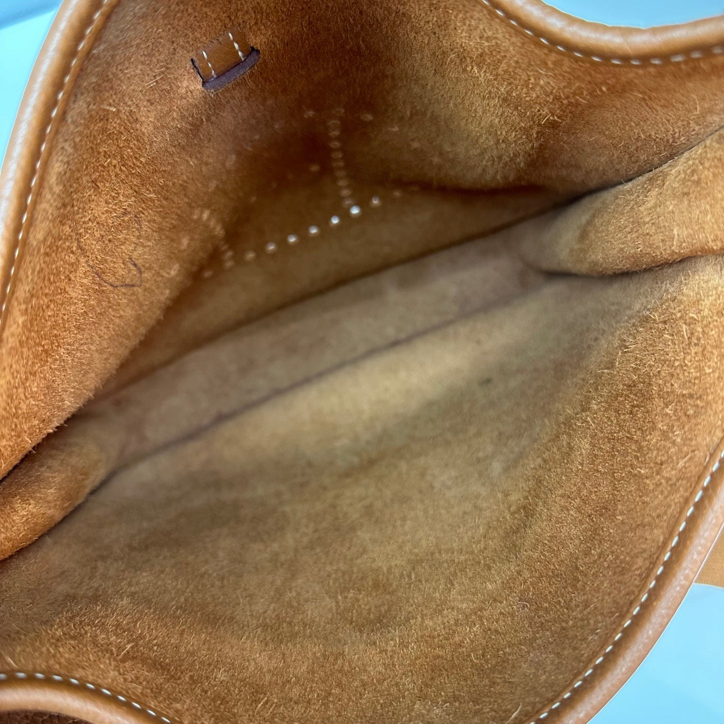 Hermes Evelyne II PM Tan Silver Hardware Bag