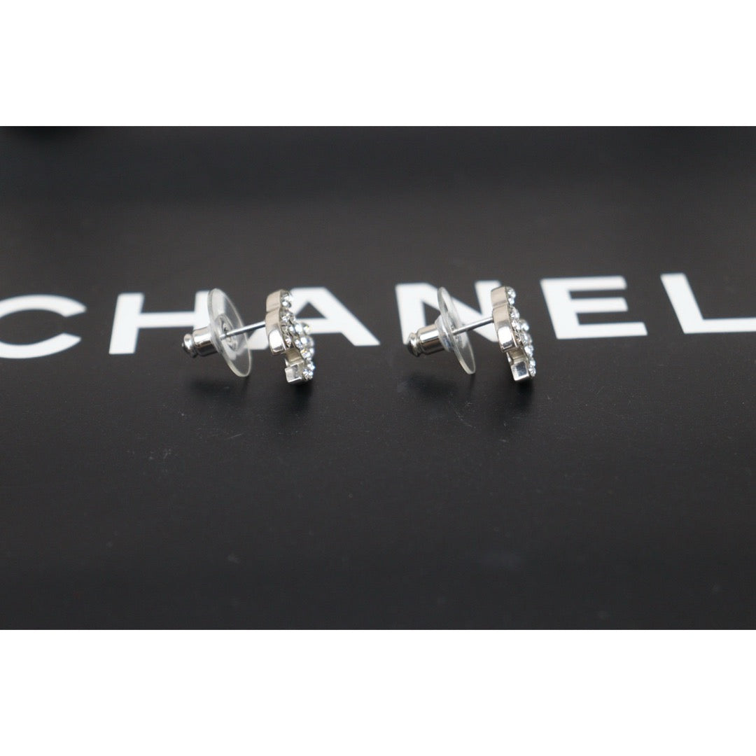 Very Good ( Rank A)｜ CHANEL Coco Mark Rhinestone Earrings｜V25061204