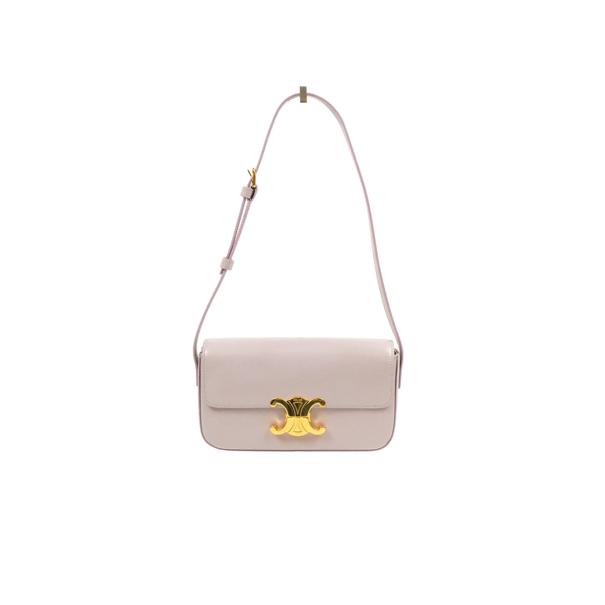 Celine Triomphe Shoulder Bag Peony Calfskin
