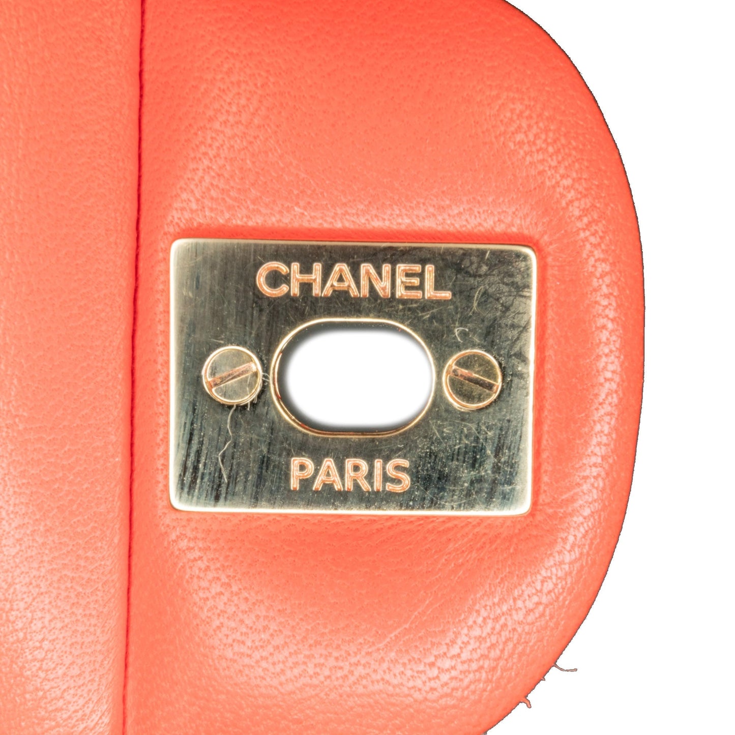 Red Chanel Medium Classic Lambskin Double Flap Shoulder Bag