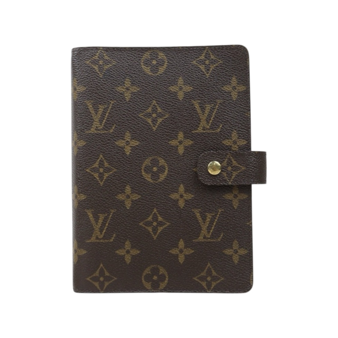Good ( Rank AB) ｜ LV Monogram Medium Ring Agenda Cover Notebook Cover ｜Q25040305