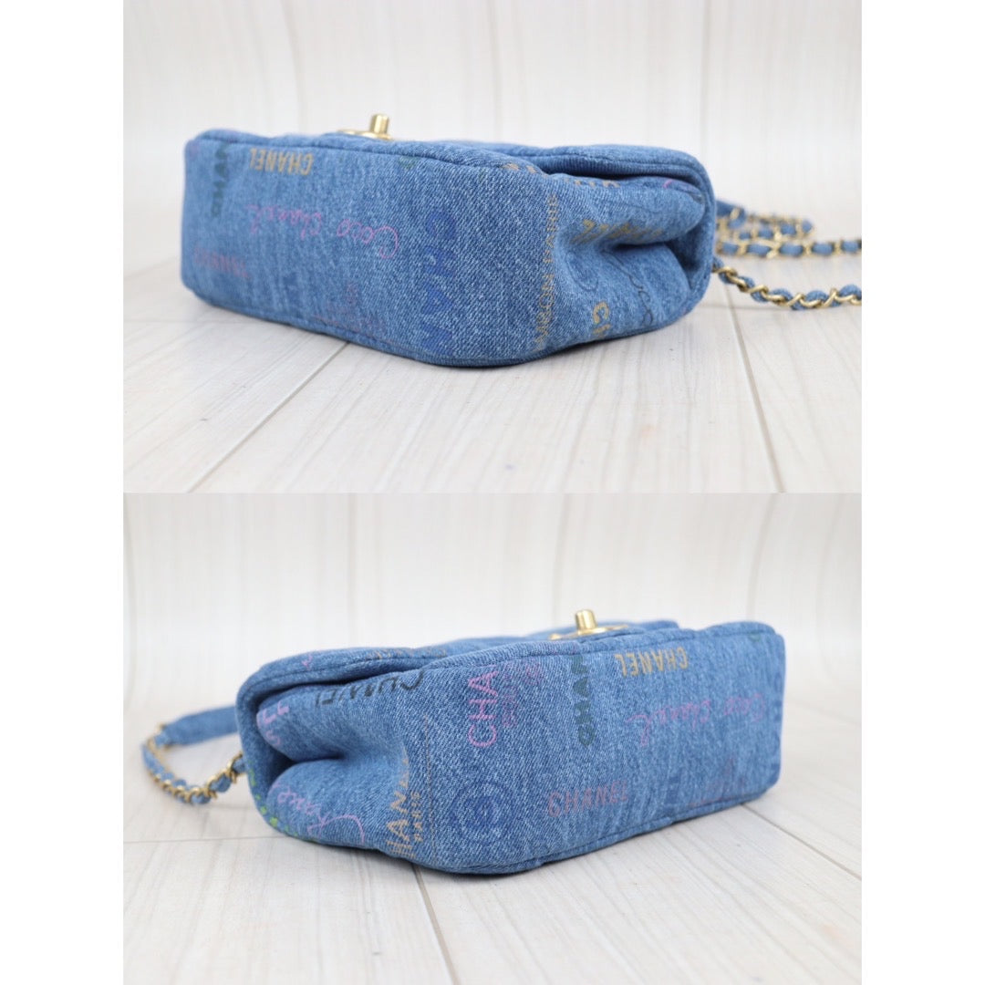 Rank A ｜ CHANEL Denim Small Flap Chain Shoulder ｜23102819