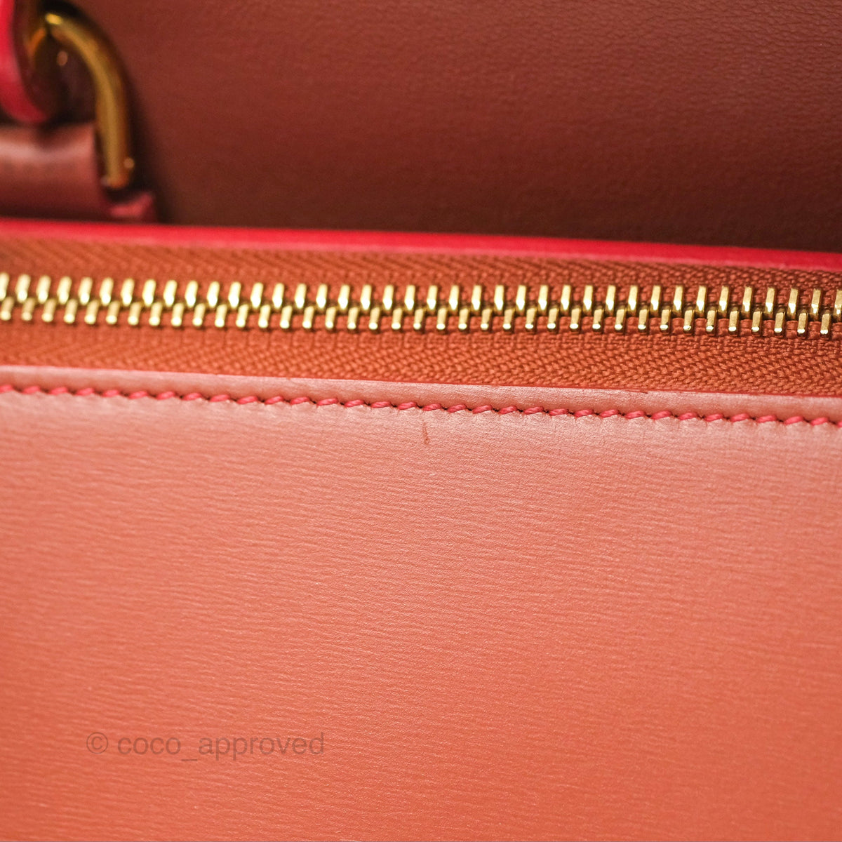 Celine Micro Belt Bag Terracotta Smooth Leather Gold Hardware