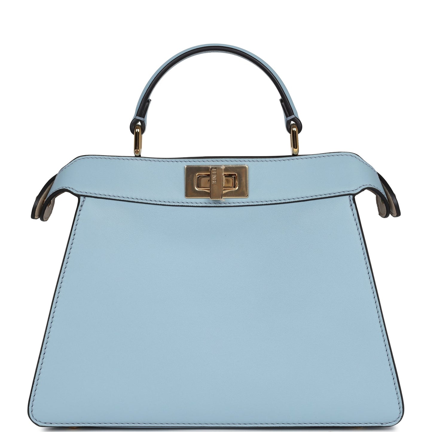 Fendi Small Peekaboo ISeeU Handbag Multicolored Calfskin Gold Hardware