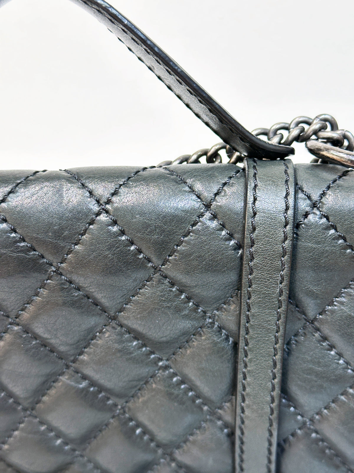 Chanel Paris-Dallas Double Flap Bag Quilted Calfskin and Fur Large
