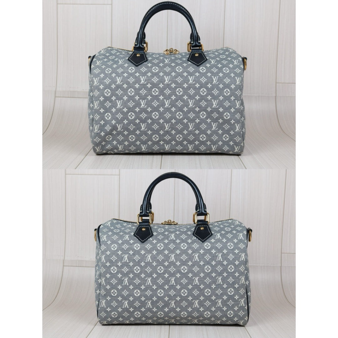 Very Good ( Rank A)｜ LV Denim Monogram Speedy 30 Hand Bag Shoulder Bag｜S24100703