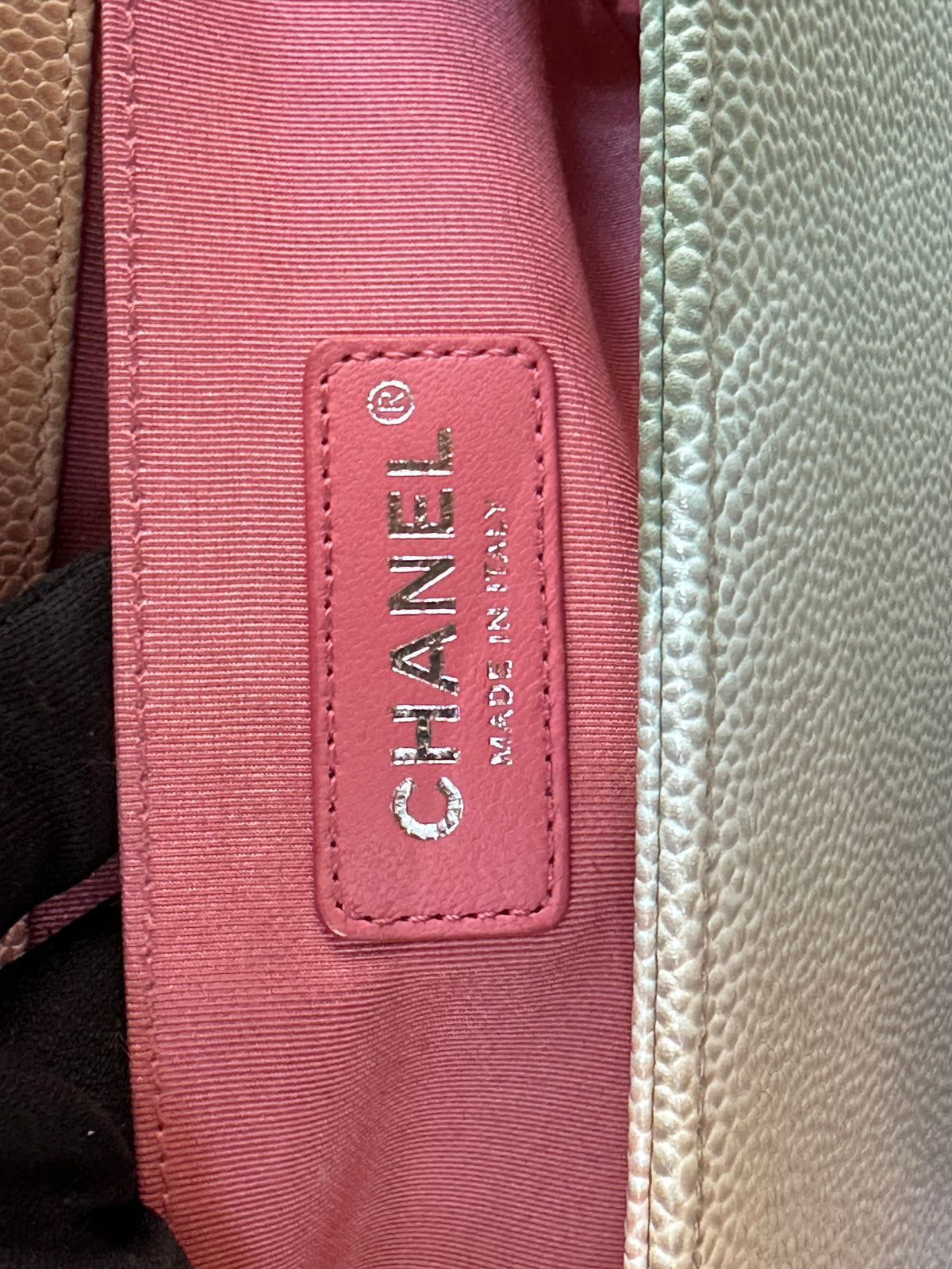 Chanel Rainbow Qulited Caviar Boy Bag Medium
