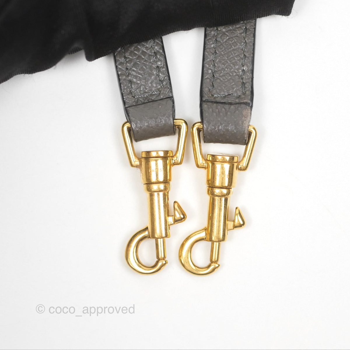 Celine Pico Belt Bag Grey Grained Calfskin Gold Hardware