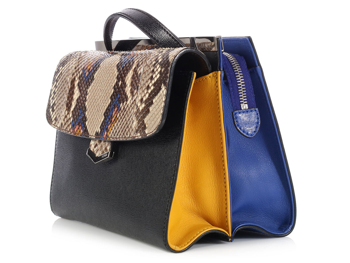 Fendi Color Block Python Demi Jour