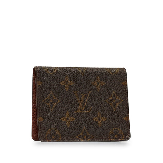 LOUIS VUITTON Monogram Porte 2 Cartes Vertical Card Holder