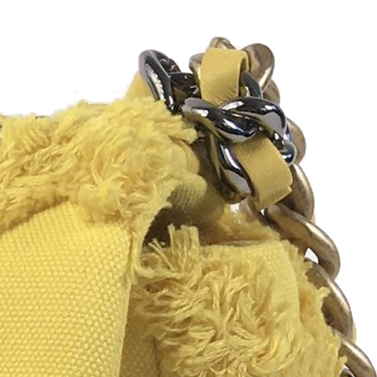 Yellow Chanel Medium 19 Canvas Flap Satchel