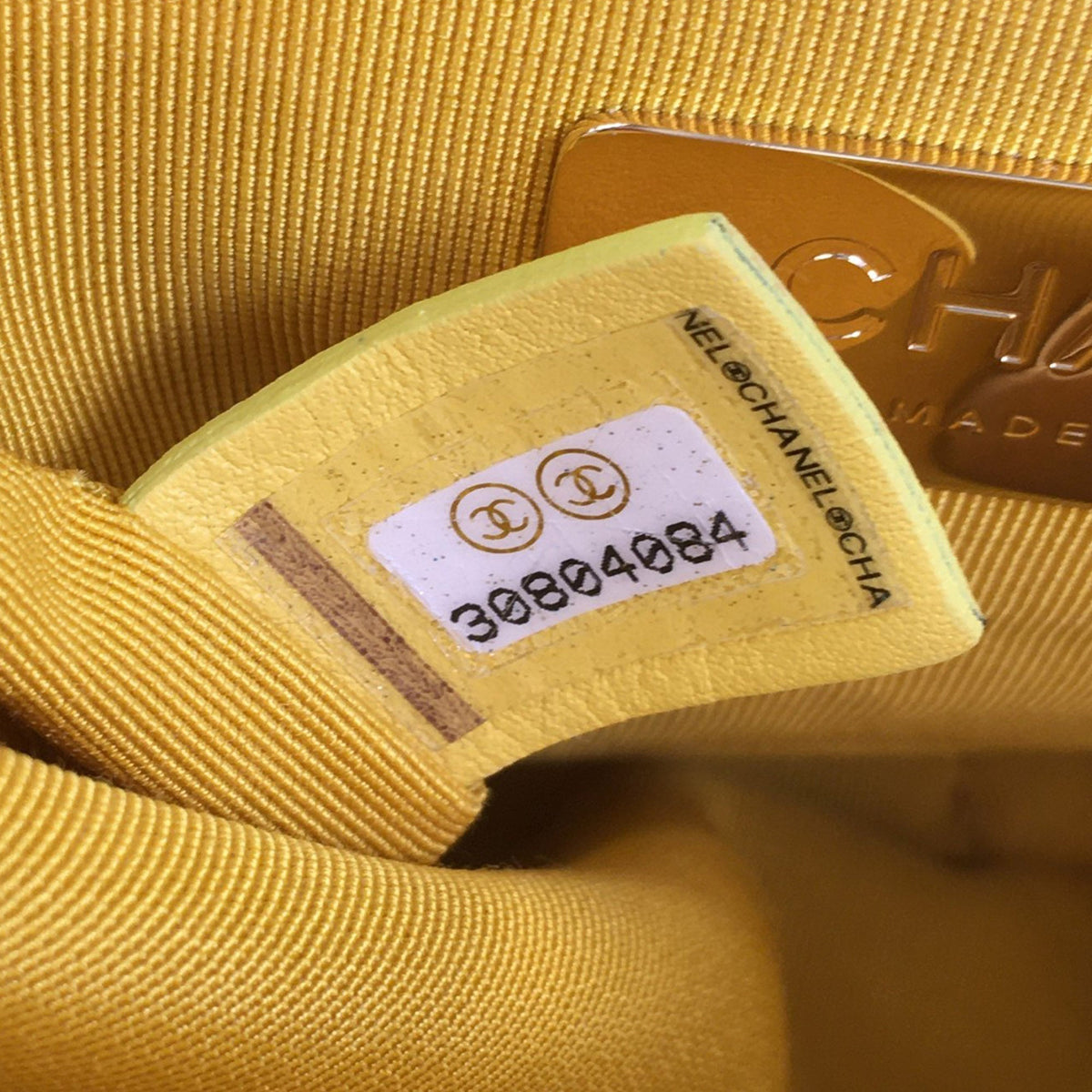 Yellow Chanel Medium 19 Canvas Flap Satchel