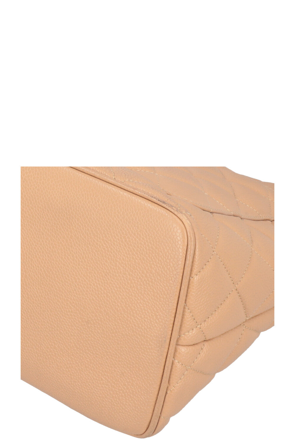 CHANEL Small Medaillion Tote Caviar Beige