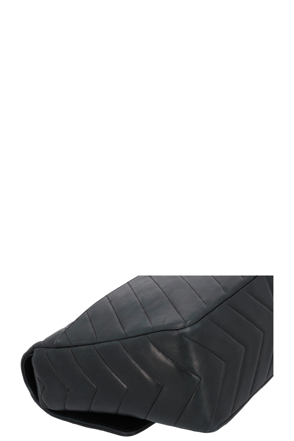CHANEL Vintage CC Crossbody Bag Leather Black