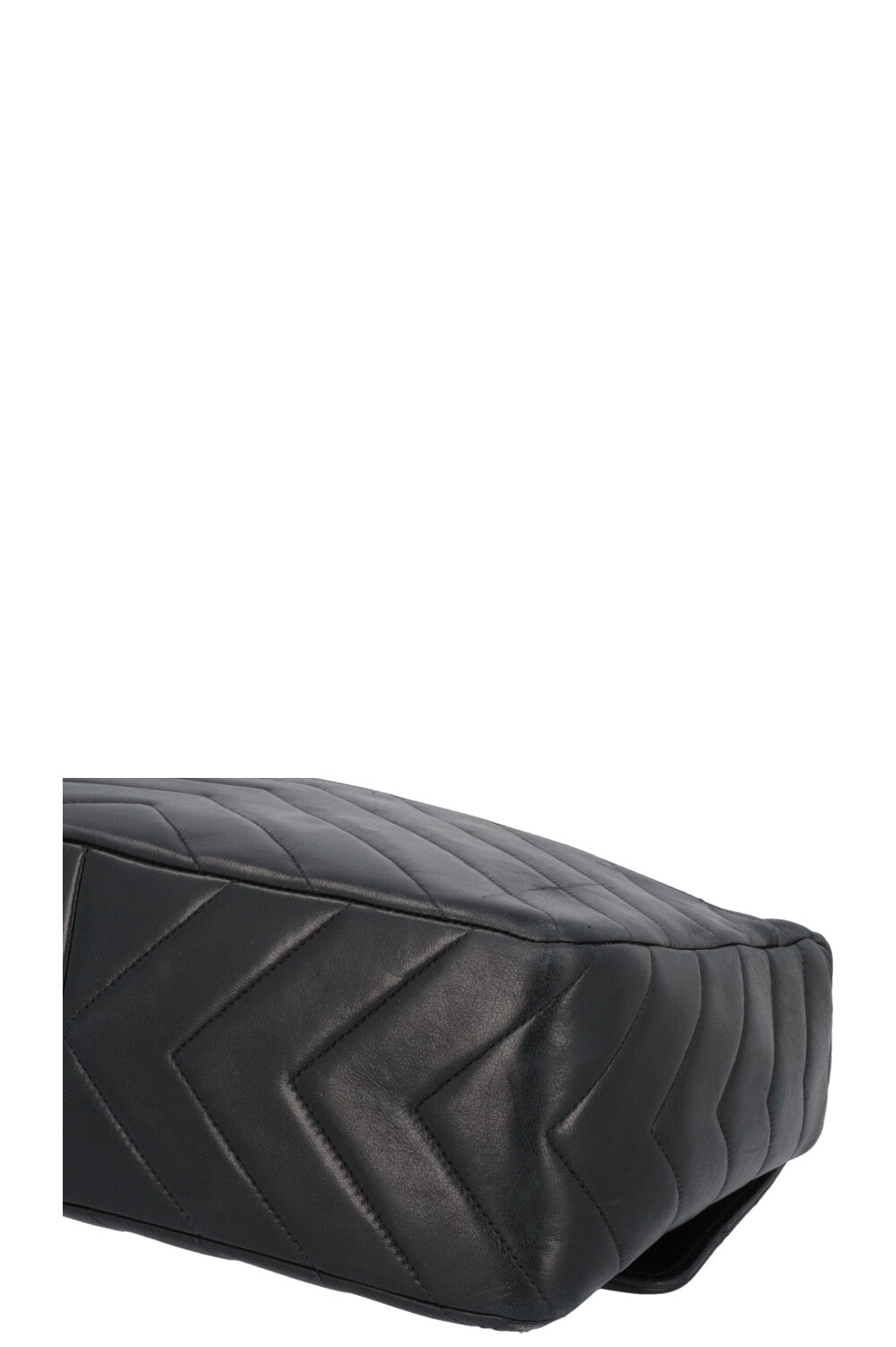 CHANEL Vintage CC Crossbody Bag Leather Black